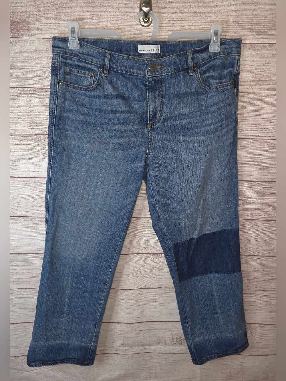 Loft Straight Crop Jeans Size 10